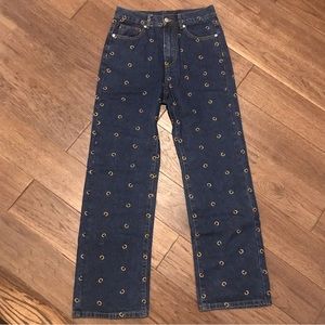 Cider High Waisted Straight Leg Jeans
